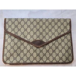 Vintage Gucci GG Logo Portfolio Pochette